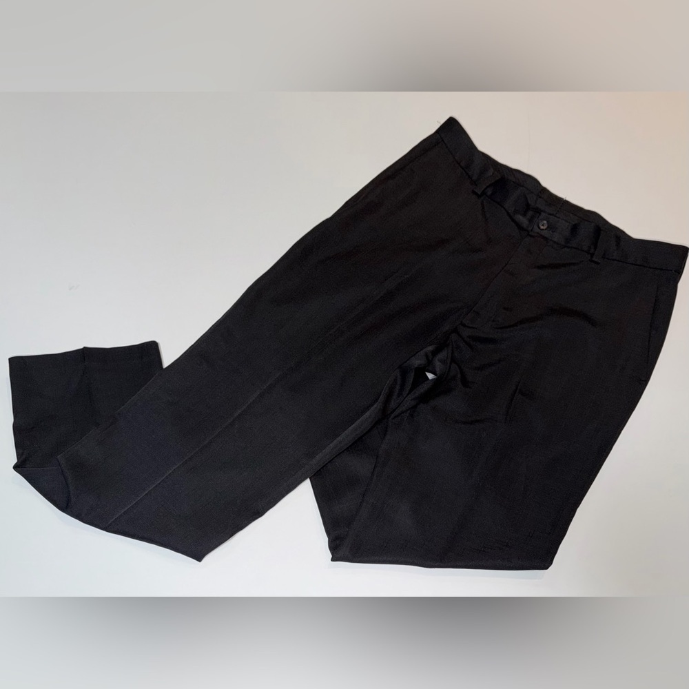 Haggar Black Men's Dress Pants - Tailored Straight
